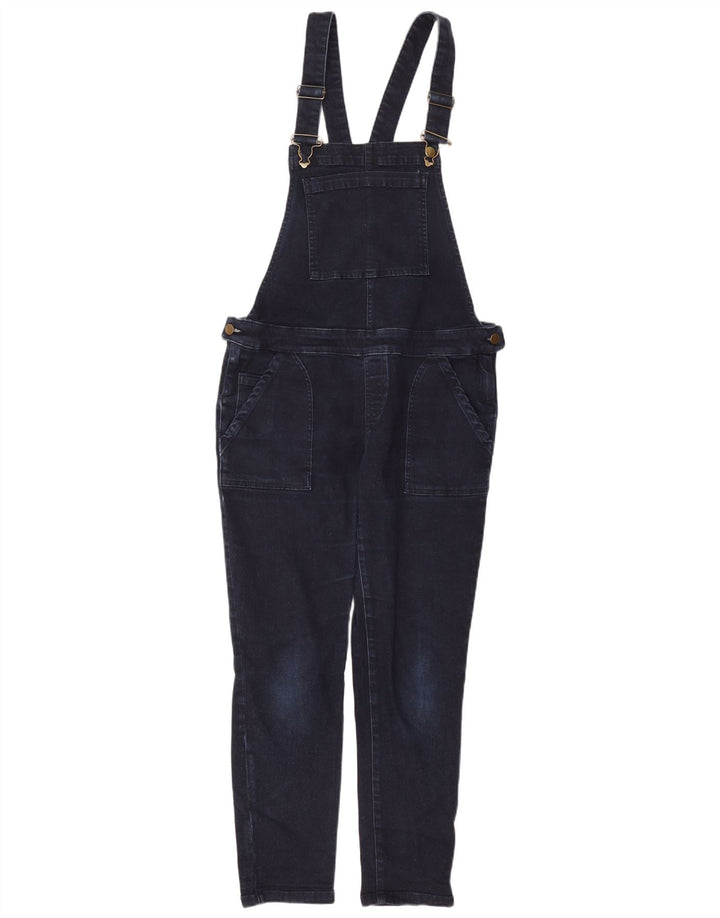 White Stuff Dame Dungarees Slim Jeans UK 12 Medium W34 L27 Navy Blue