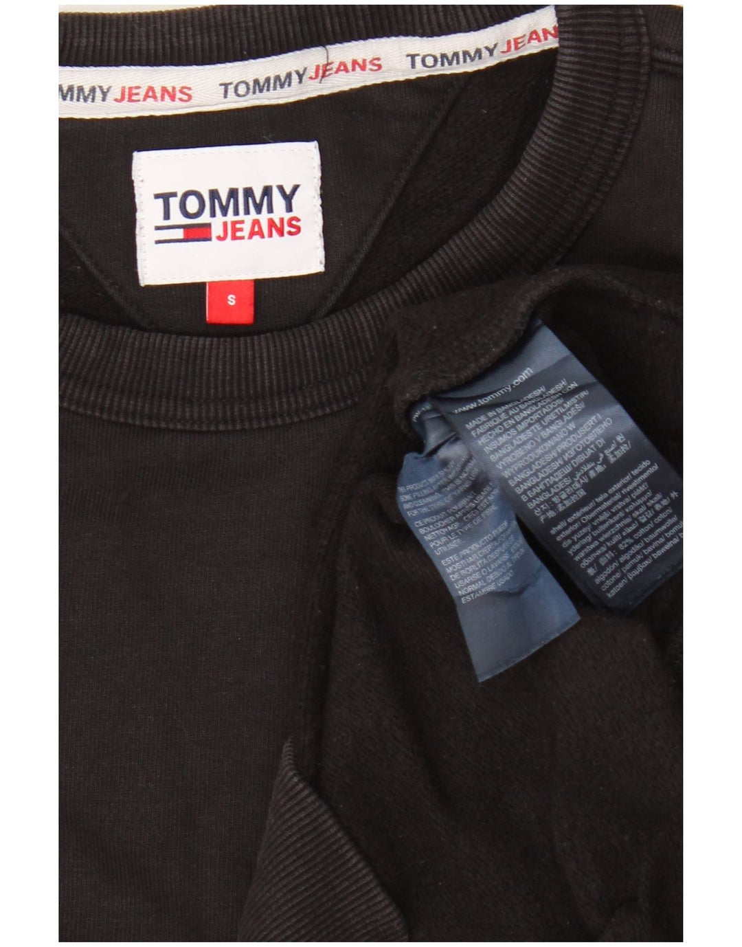 Tommy Hilfiger Herre Grafisk Sweatshirt Jumper Lille Sort Bomuld