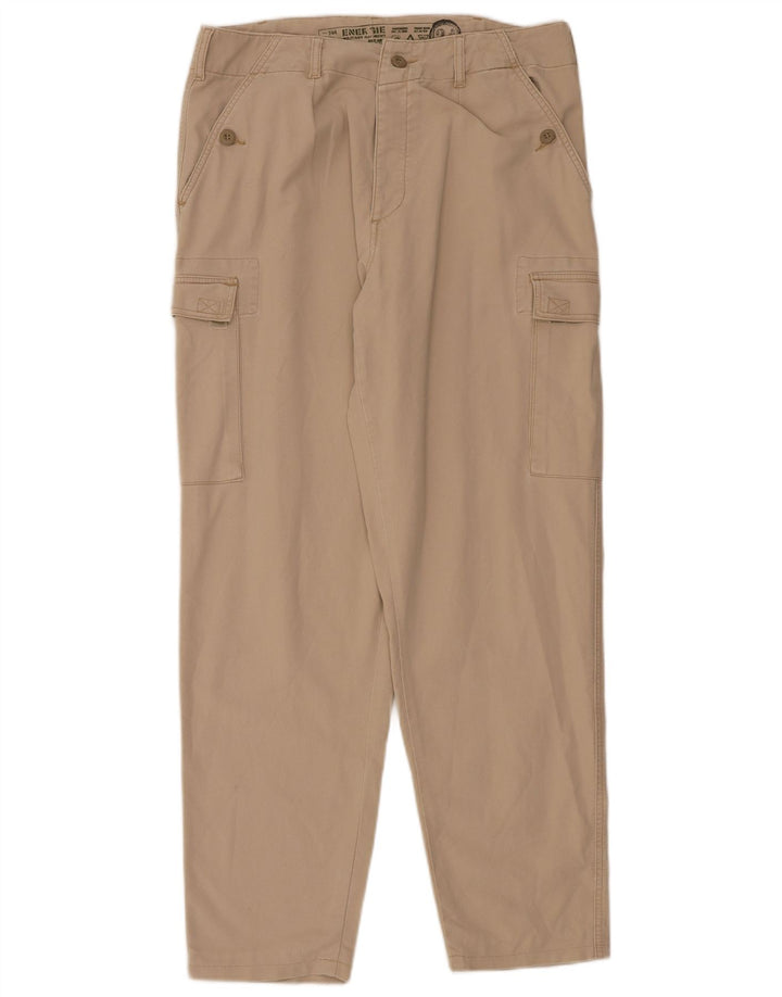 Energie Herre Straight Cargo Bukser W34 L32 Beige Bomuld