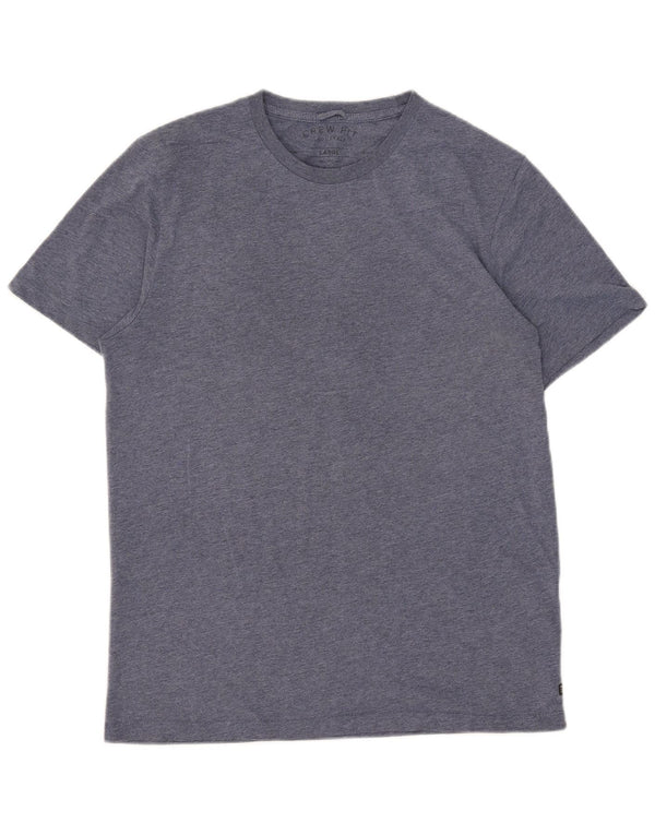 Vintage herre T-shirt top stor blå bomuld