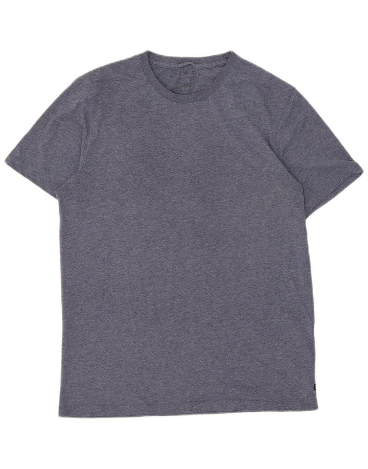 Vintage herre T-shirt top stor blå bomuld