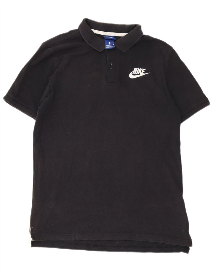 NIKE Poloshirt til mænd, medium sort bomuld