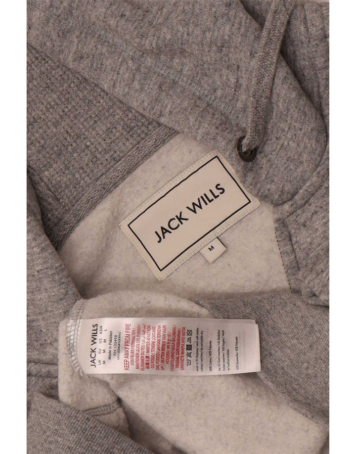 Jack Wills Hættetrøje med lynlås til mænd mellemgrå flækket bomuld