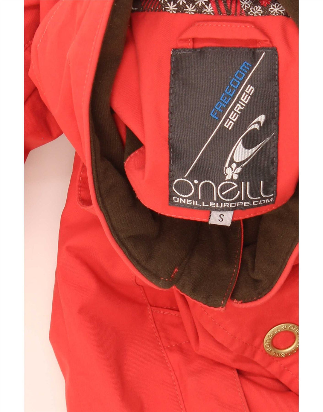 O'Neill Dame Windbreaker Jacket UK 10 Lille Rød Nylon
