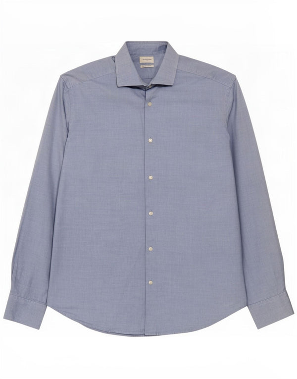 Rumford Herre Regular Fit skjorte str. 41 16 Large Blue Cotton