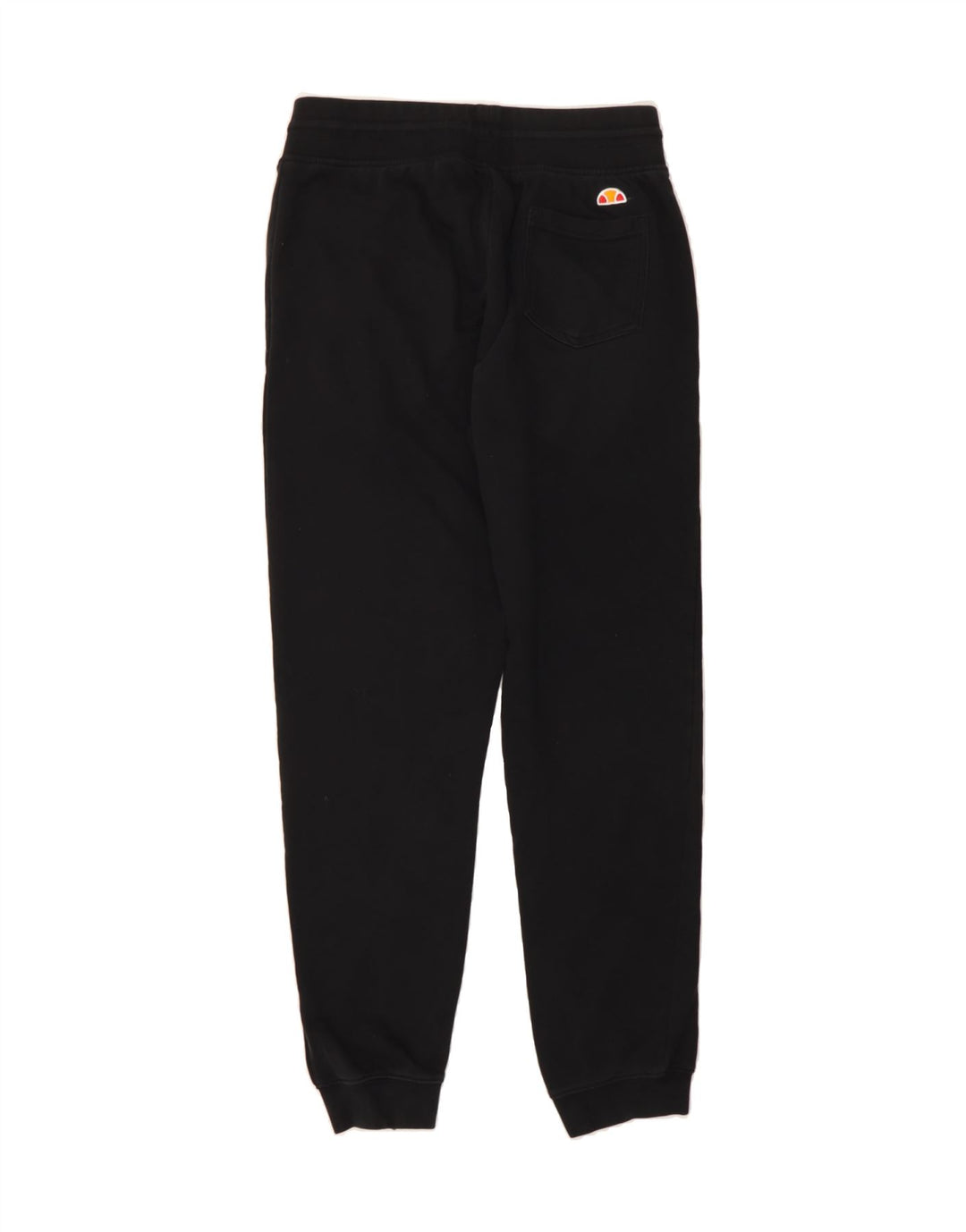 ELLESSE Womens Graphic Tracksuit Trousers Joggers UK 14 Medium Black Vintage Ellesse and Second-Hand Ellesse from Messina Hembry 
