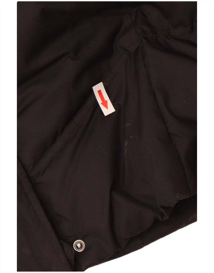 Esprit Dame Hætte Polstret Frakke UK 12 Medium Sort Polyester