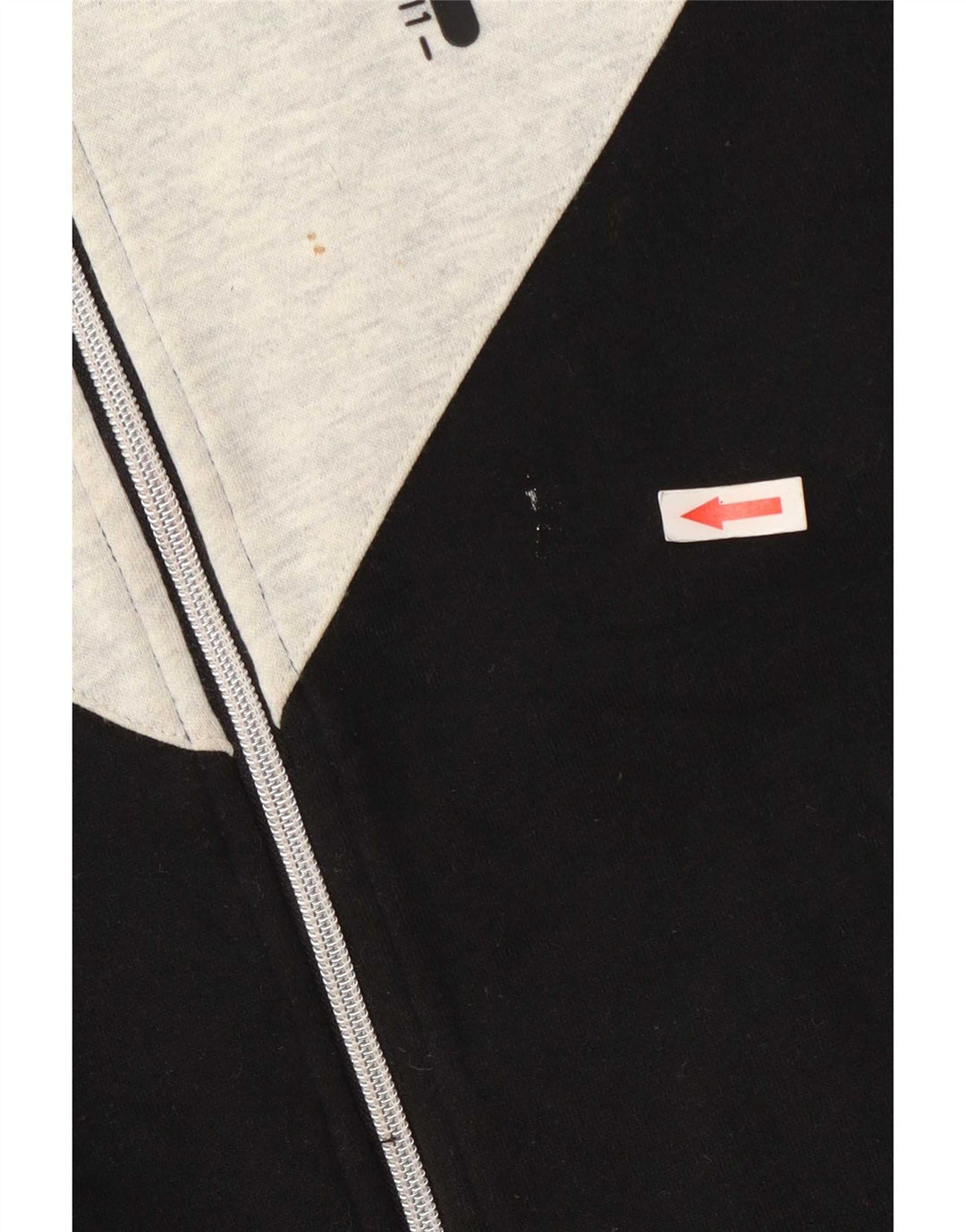 Fila træningsdragt topjakke til kvinder UK 10 Small Black Colourblock Polyester