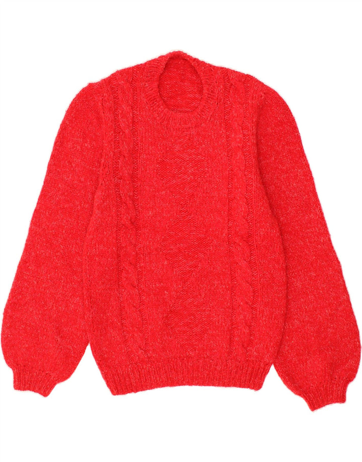 VINTAGE Mens Crew Neck Jumper Sweater XS Red Vintage Vintage and Second-Hand Vintage from Messina Hembry 