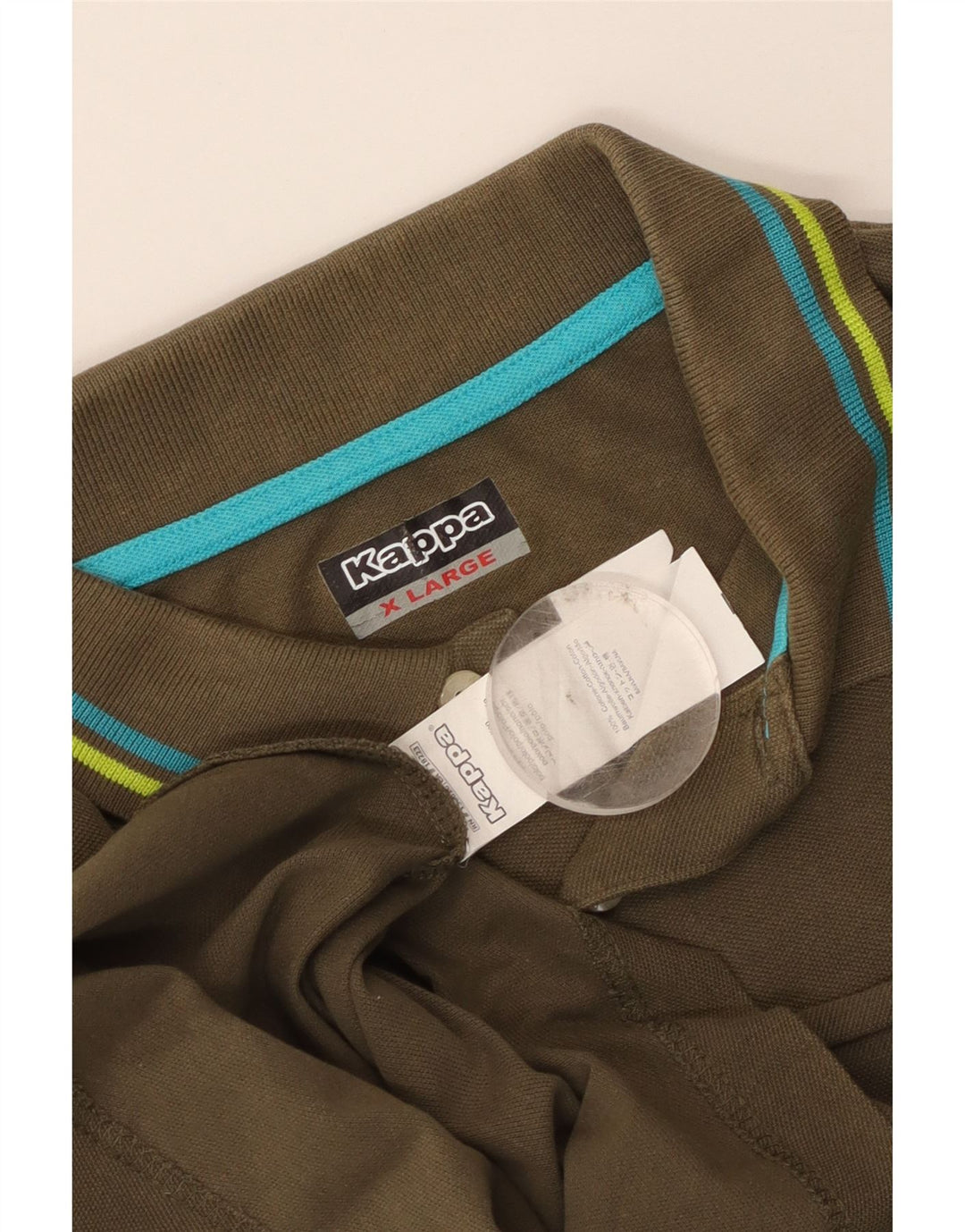 Kappa herre poloshirt XL Khaki Bomuld