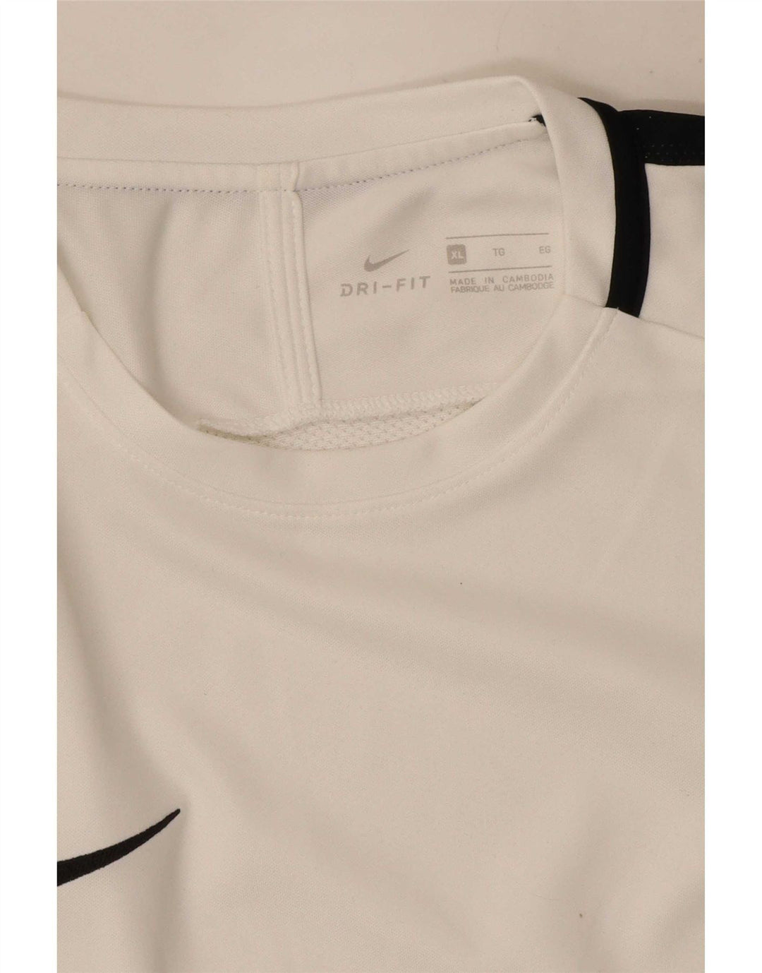 Nike Herre Dri Fit T-Shirt Top XL Hvid Colourblock