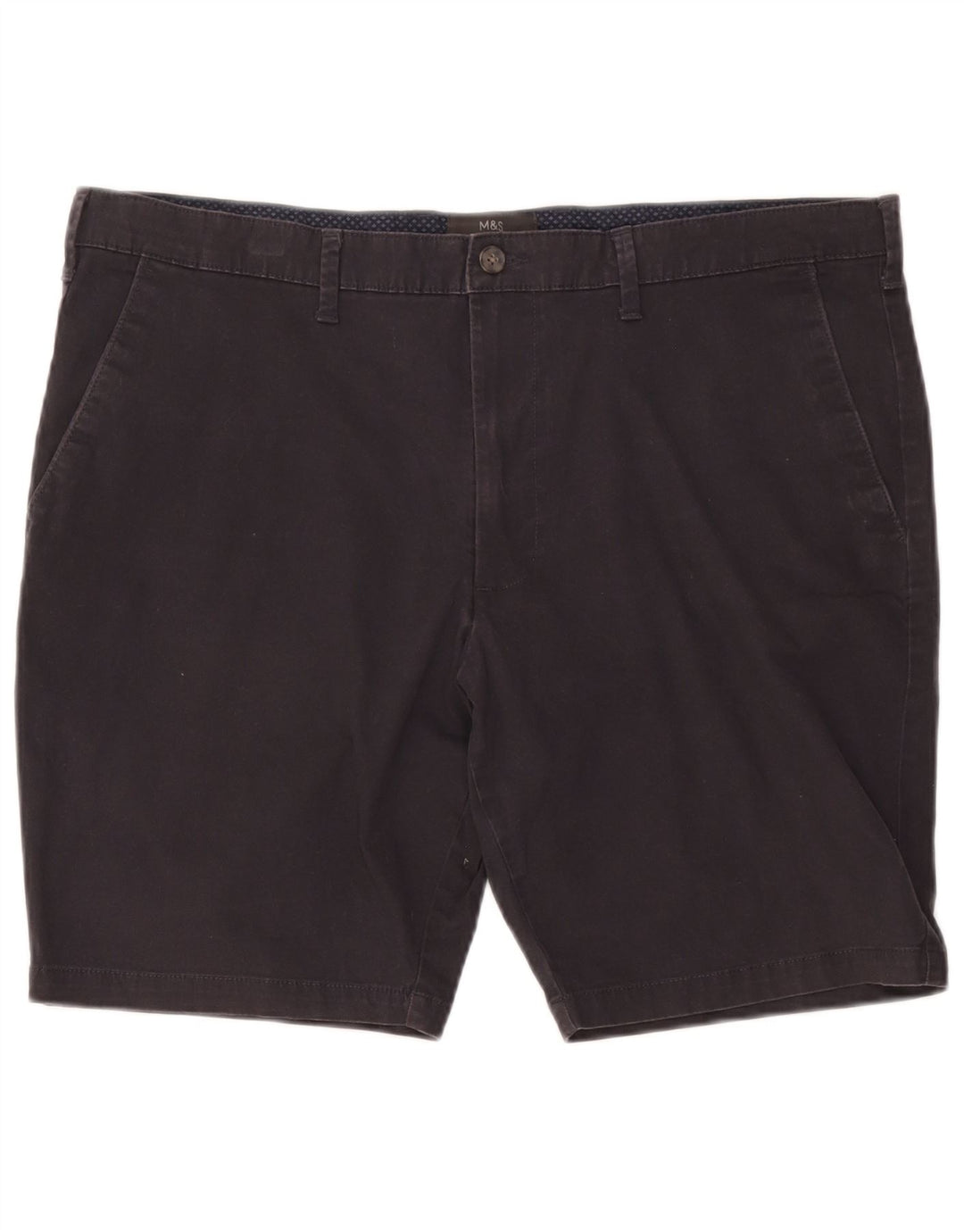 Marks & Spencer Herre Chino Shorts W40 XL Sort Bomuld