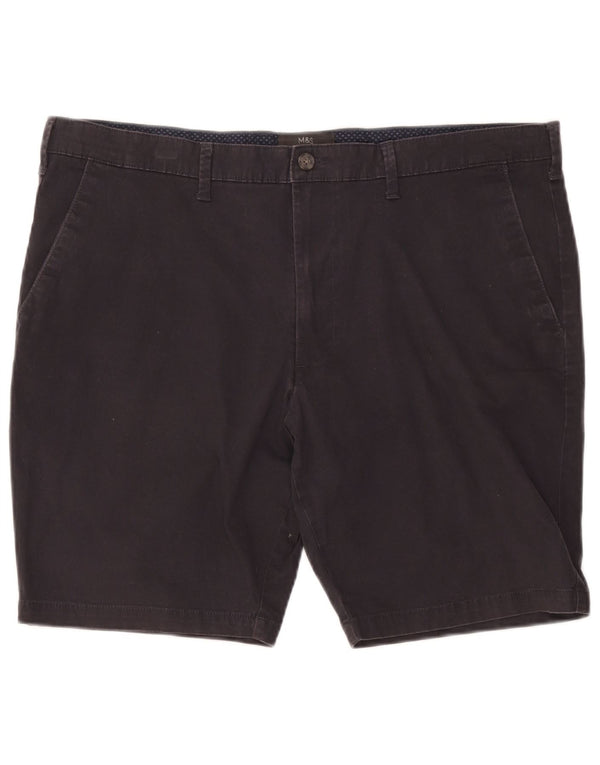 Marks & Spencer Herre Chino Shorts W40 XL Sort Bomuld