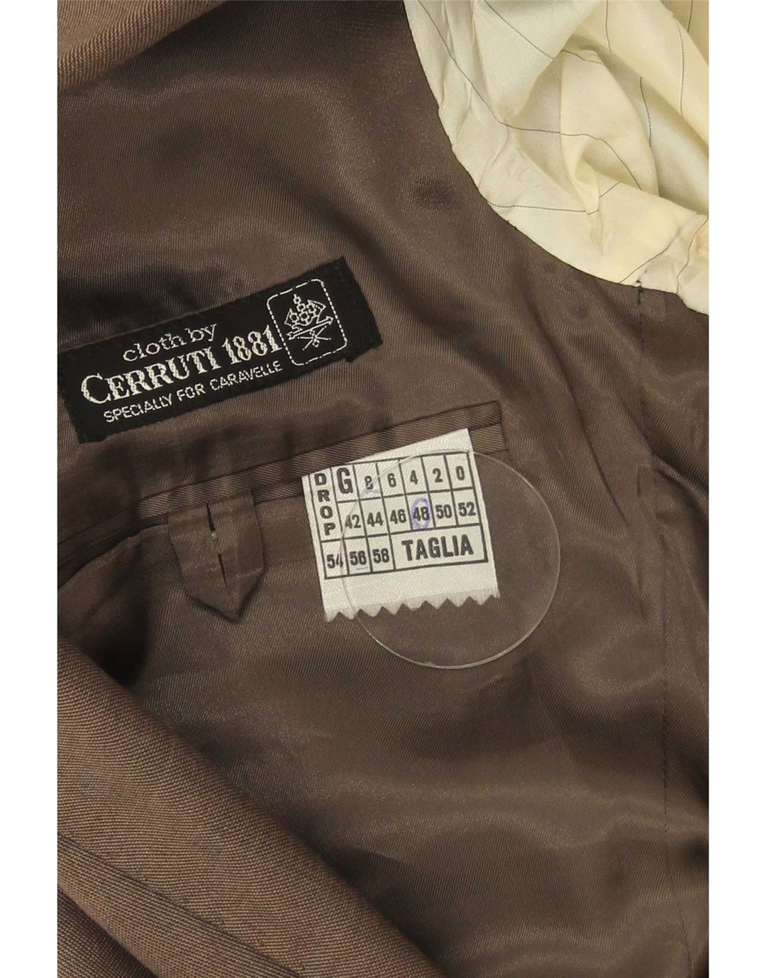 Cerruti 1881 Herre 2-knaps blazerjakke IT 48 Medium Brun