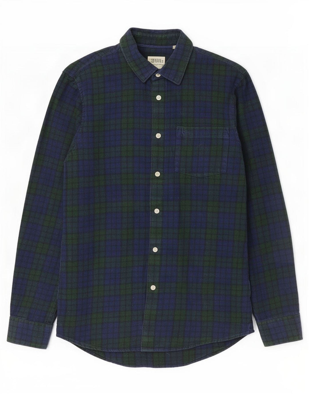 Jack Wills Herre flannelskjorte lille marineblå bomuld