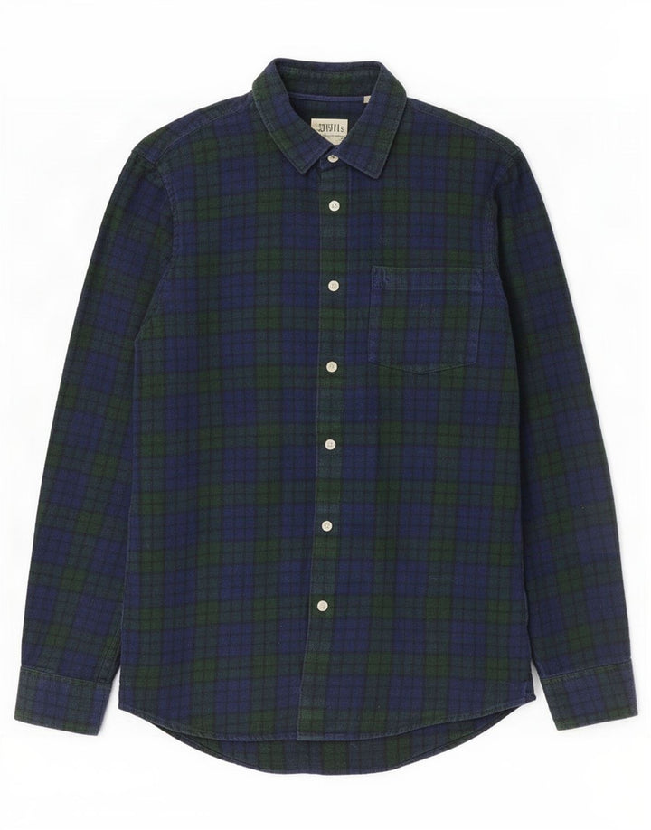 Jack Wills Herre flannelskjorte lille marineblå bomuld