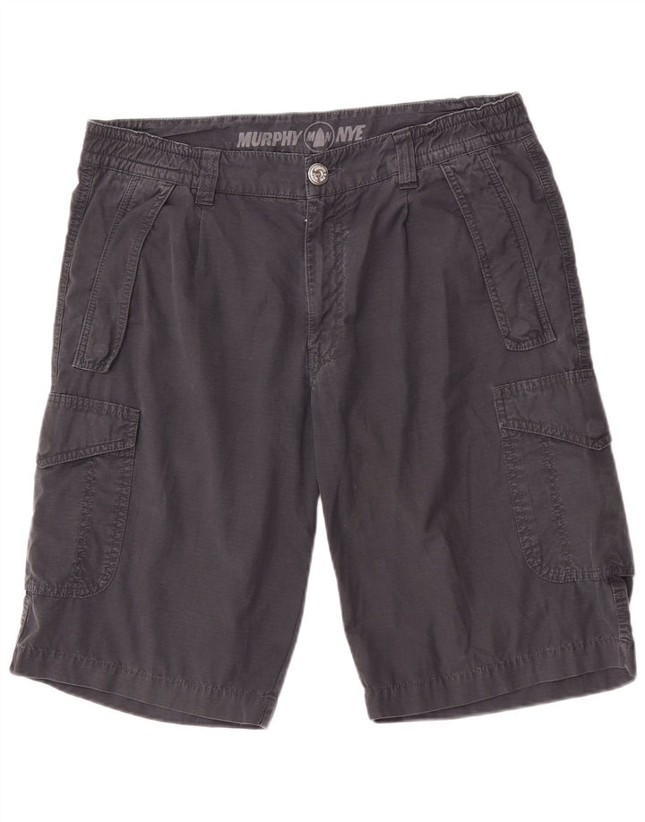 Murphy & Nye Herre Cargo Shorts W36 Large Navy Blue Bomuld