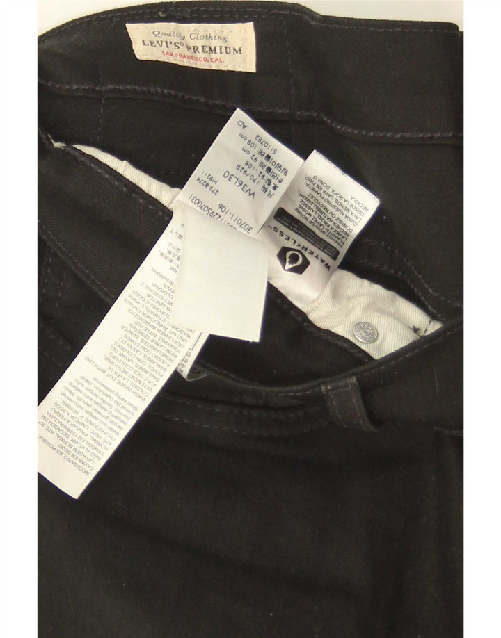 Levi's Herre 512 Slim Tapered Jeans W36 L30 Sort Bomuld