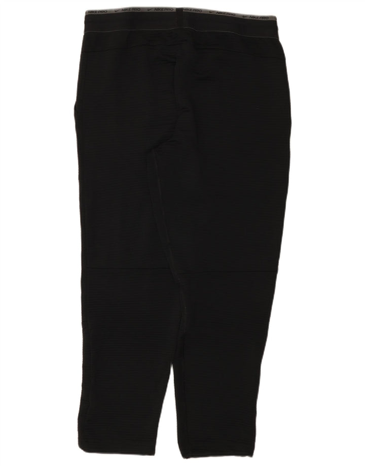 Nike Herre Dri Fit grafisk træningsdragt bukser XL sort nålestribet polyester