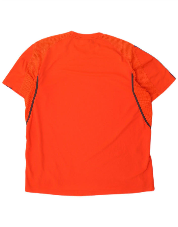 ADIDAS Herre T-Shirt Top Stor Orange Polyester