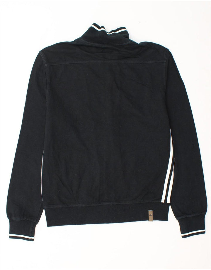 ADIDAS Træningsdragt topjakke til mænd UK 36/38 Lille sort bomuld