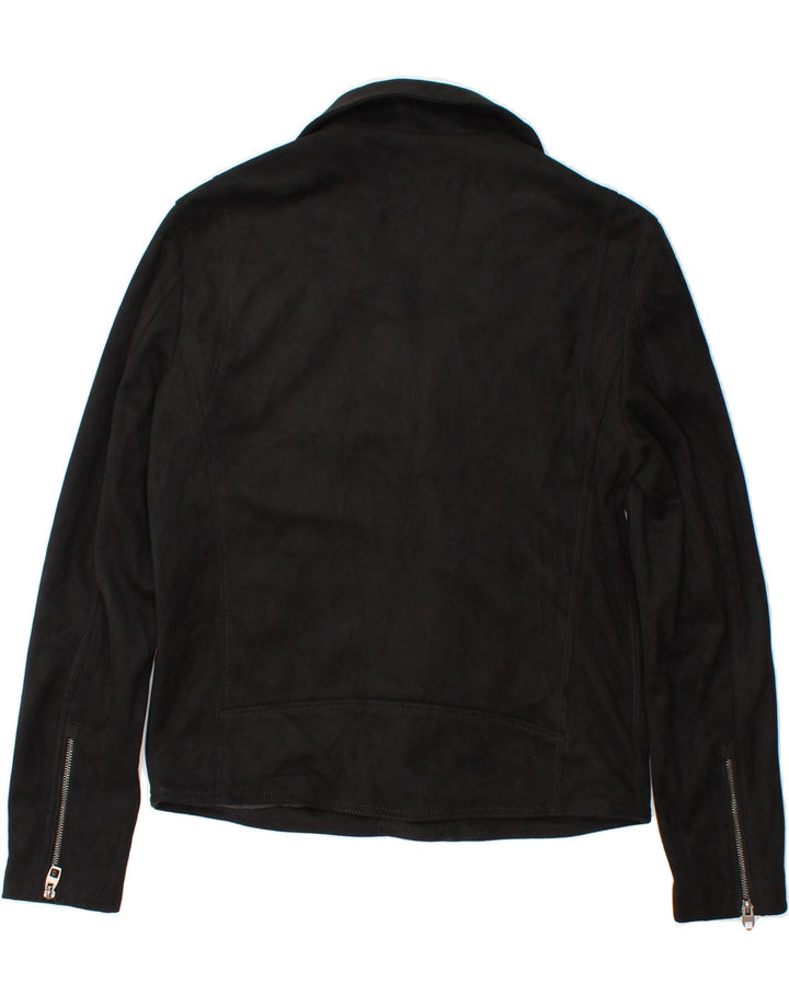 ZARA Womens Biker Jacket EU 40 Medium Black Vintage Zara and Second-Hand Zara from Messina Hembry 