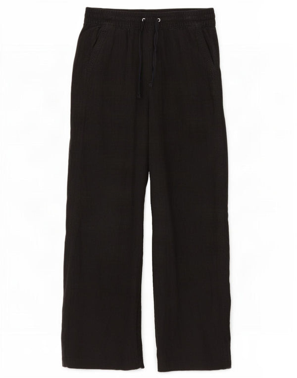 Marks & Spencer Lige fritidsbukser til kvinder UK 10 Small W30 L27 Sort