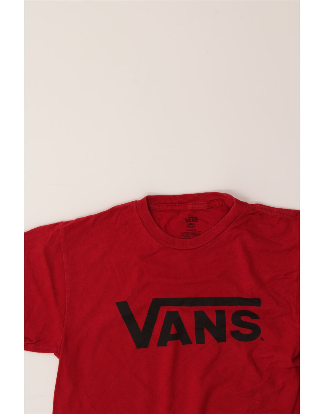 VANS Mens Graphic T-Shirt Top Small Red Cotton Vintage Vans and Second-Hand Vans from Messina Hembry 