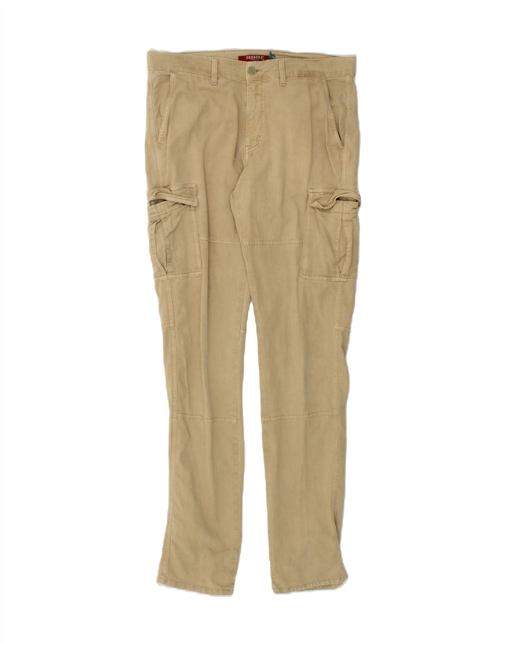 CARRERA Mens Slim Cargo Trousers W32 L33 Beige Vintage Carrera and Second-Hand Carrera from Messina Hembry 