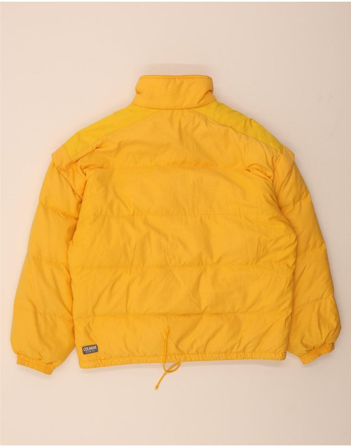 COLMAR Mens Padded Jacket UK 38 Medium Yellow Vintage Colmar and Second-Hand Colmar from Messina Hembry 