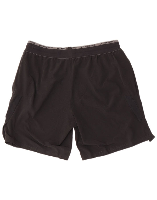 Nike Herre Dri Fit sportsshorts, store sorte polyester
