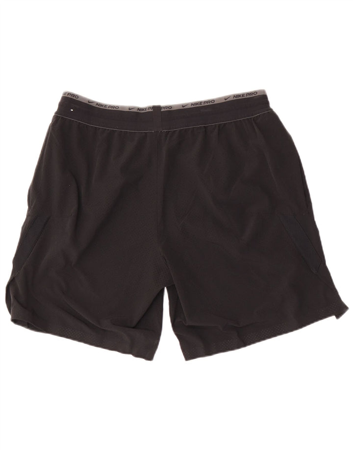 Nike Herre Dri Fit sportsshorts, store sorte polyester