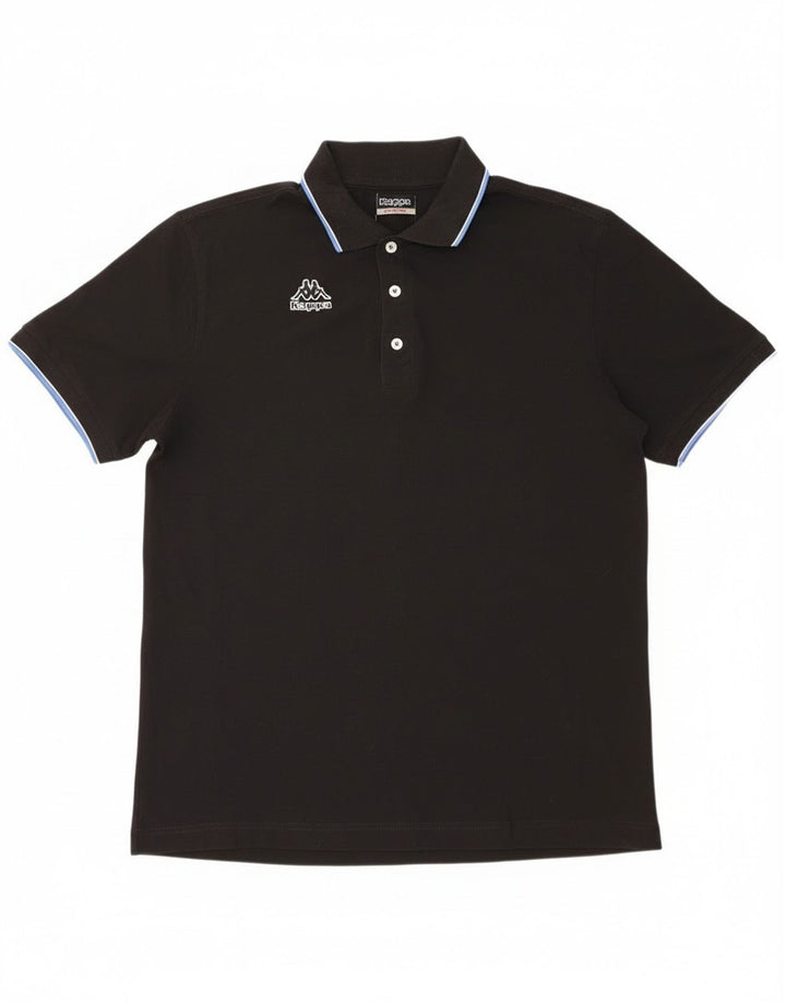 Kappa herre poloshirt XL sort bomuld