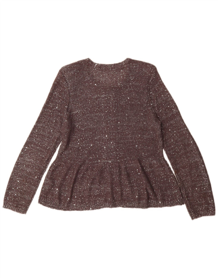 Marks & Spencer Dame Cardigan Sweater UK 16 Large Grey Flecked Polyester