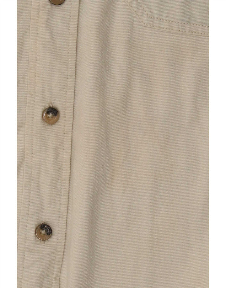 Wrangler herre ærmeløs skjorte medium beige bomuld