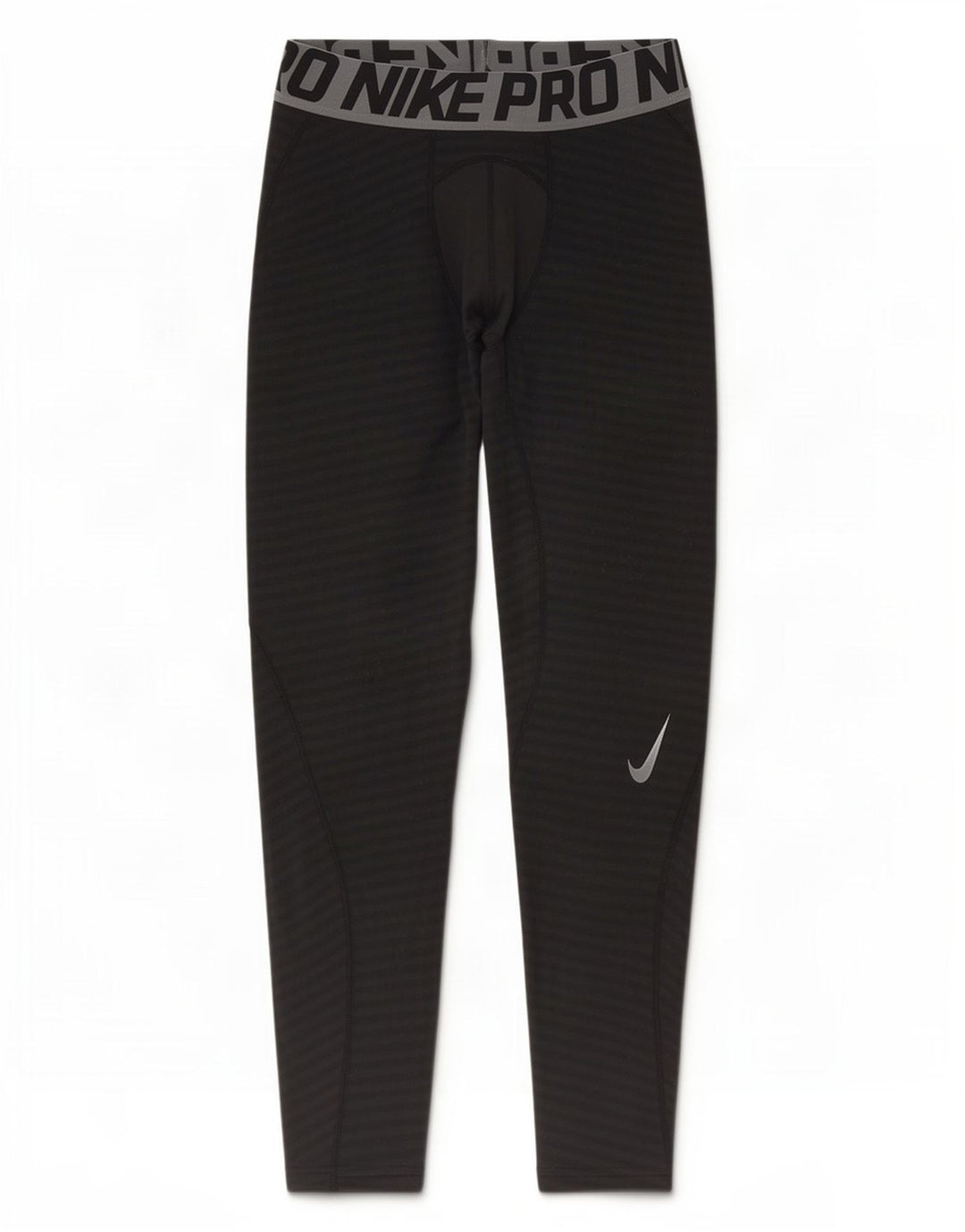 Nike Herre Dri Fit Grafiske Leggings Medium Sort Stribet Polyester
