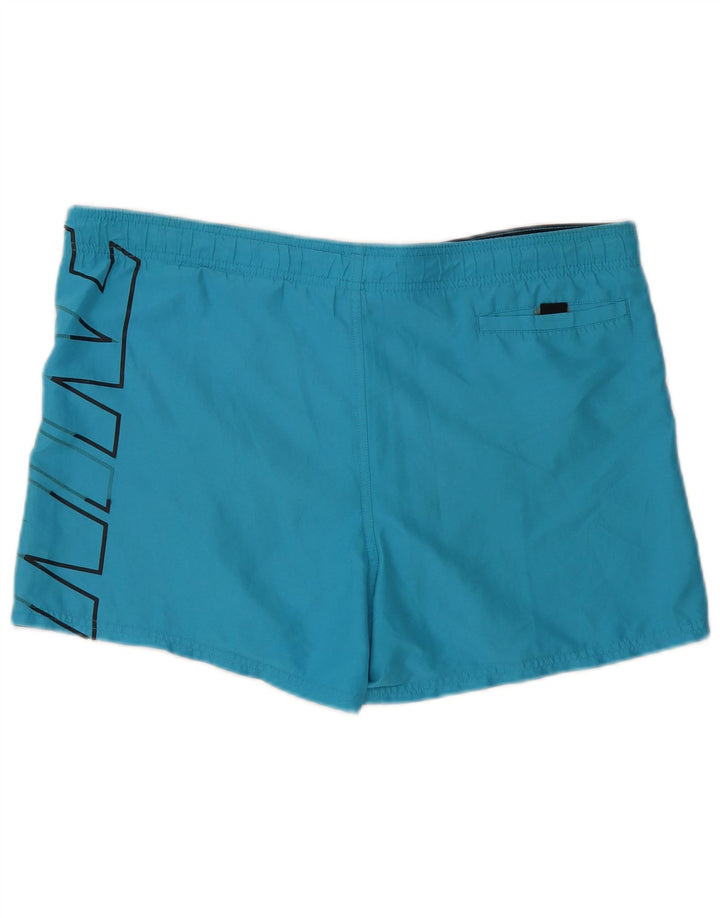 Nike grafiske badeshorts til mænd, store blå polyester