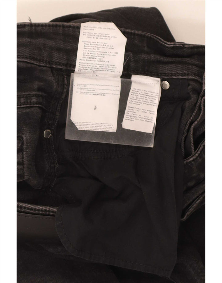 Hugo Boss Herre Slim Jeans W30 L31 Sort Bomuld