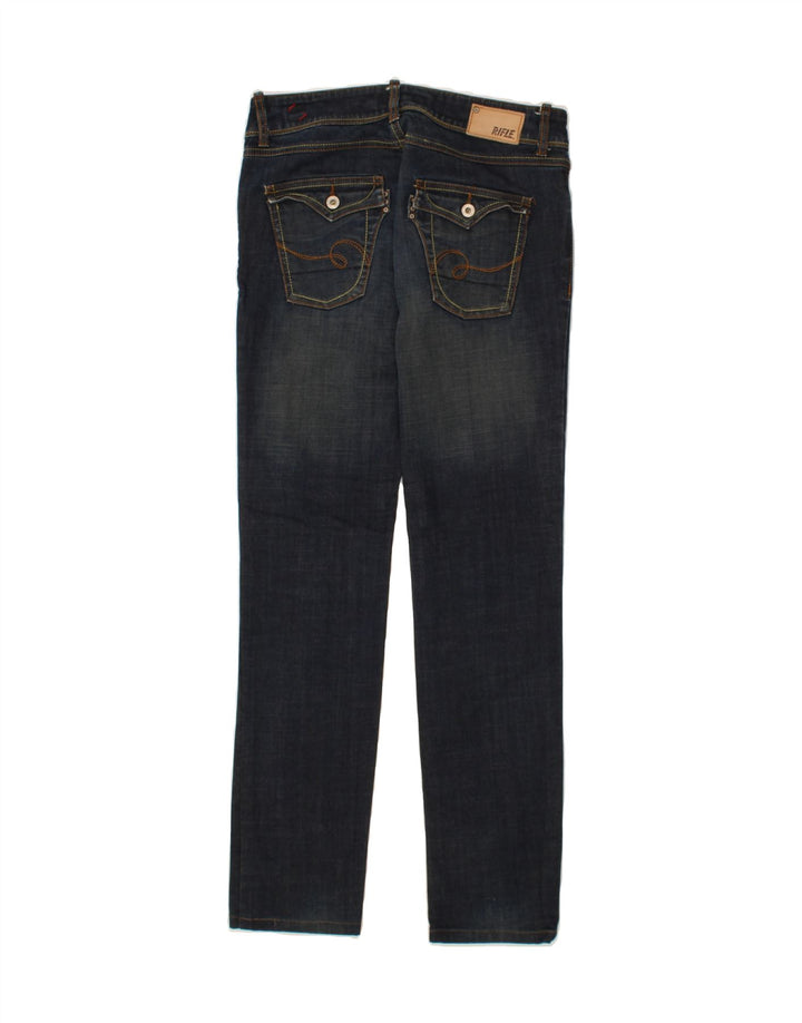 RIFLE Womens Slim Jeans W29 L32 Navy Blue Vintage Rifle and Second-Hand Rifle from Messina Hembry 