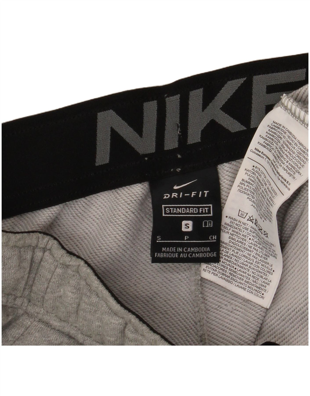 Nike Herre Dri Fit træningsdragt Bukser Jogger Små Grå Flecked