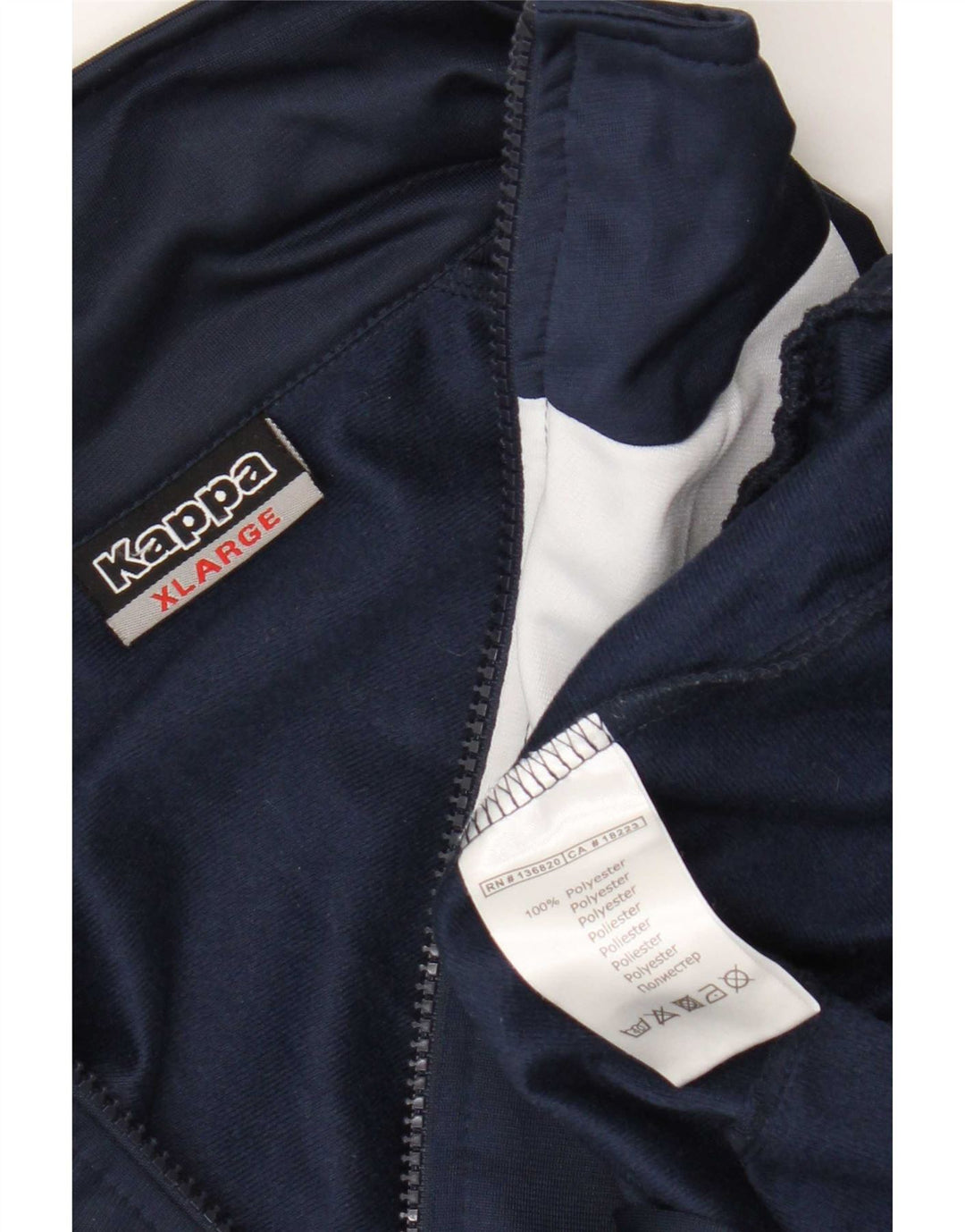 Kappa Træningsdragt til mænd Topjakke XL Marineblå Colourblock Polyester