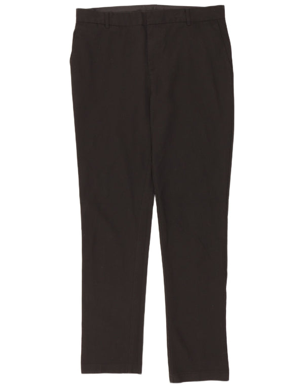 Marks & Spencer Boys Slim Chino Bukser 15-16 år XL W34 L33 Sort