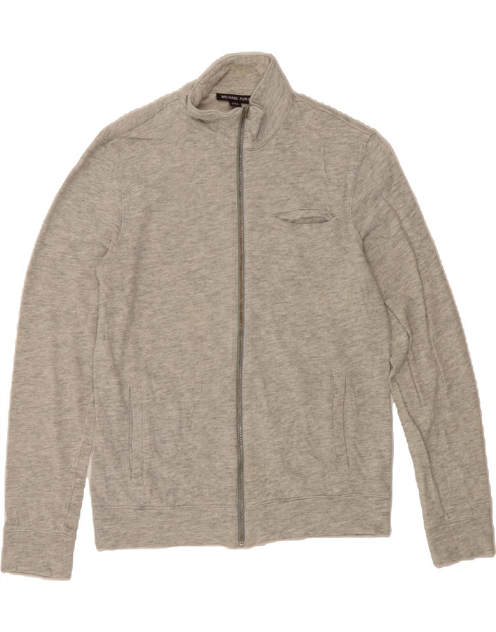 MICHAEL KORS Mens Cardigan Sweater Medium Grey Flecked Cotton Vintage Michael Kors and Second-Hand Michael Kors from Messina Hembry 