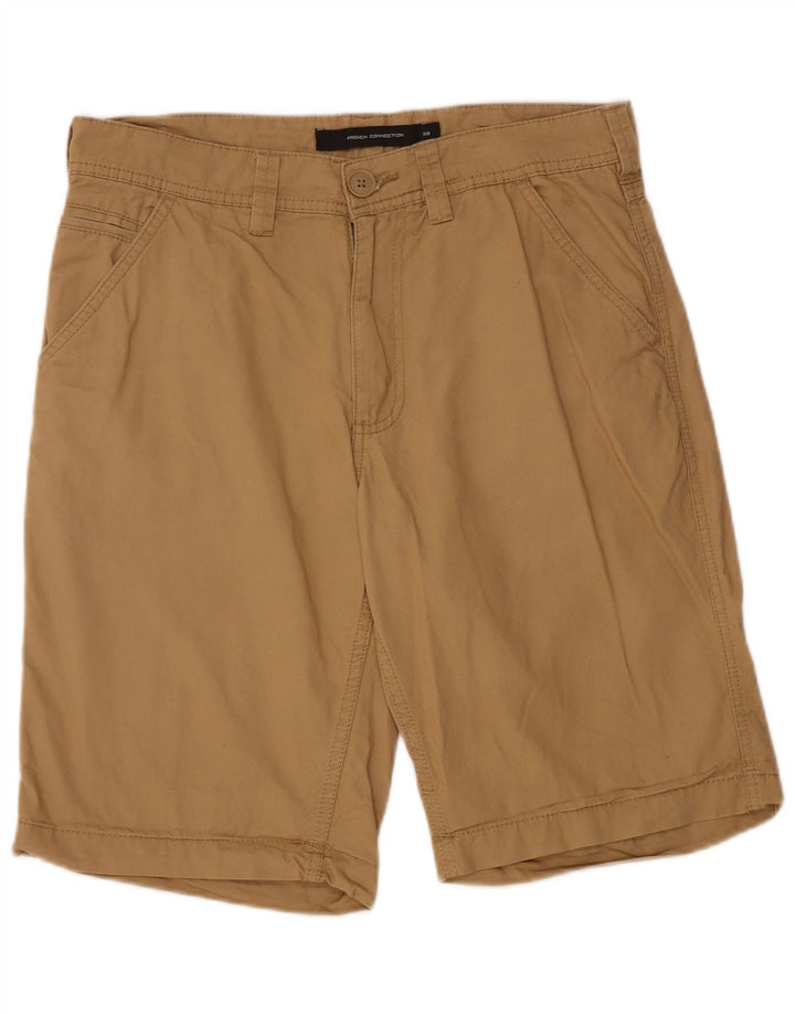 FRENCH CONNECTION Mens Chino Shorts W30 Medium Brown Cotton