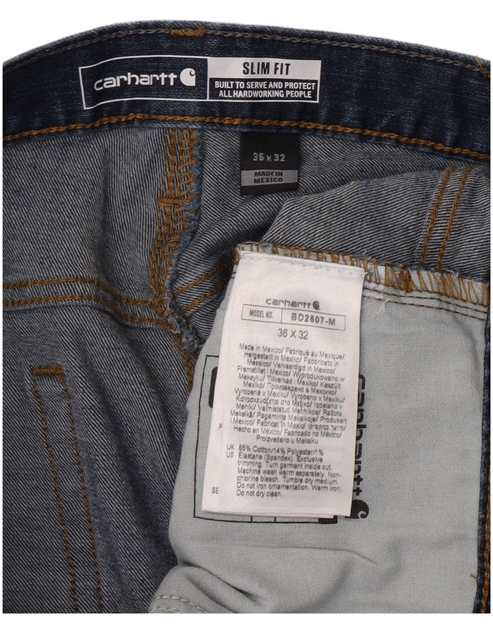 Carhartt Herre Slim Jeans W36 L32 Blå Bomuld