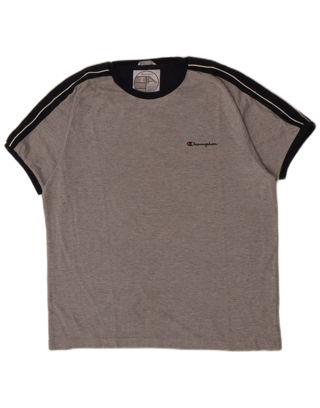 Champion Herre T-Shirt Top Stor Grå Bomuld