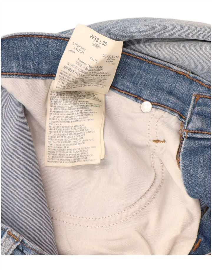 Lee Mens Daren Slim Jeans W33 L36 Blå Bomuld