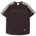 Adidas Herre Climacool T-Shirt Top Medium Sort Colourblock Polyester