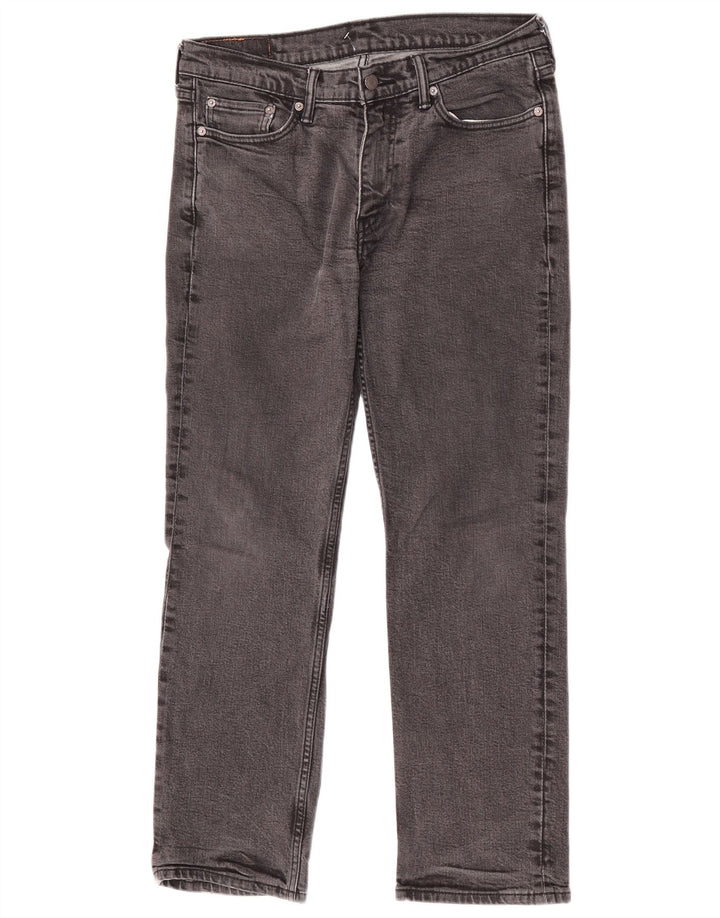 Levi's Herre 514 Straight Jeans W33 L30 Grå Bomuld