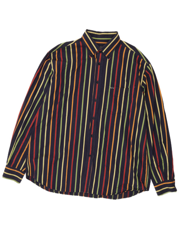 PAUL & SHARK Herre Yachting Shirt Størrelse 46 2XL Marineblå Stribet
